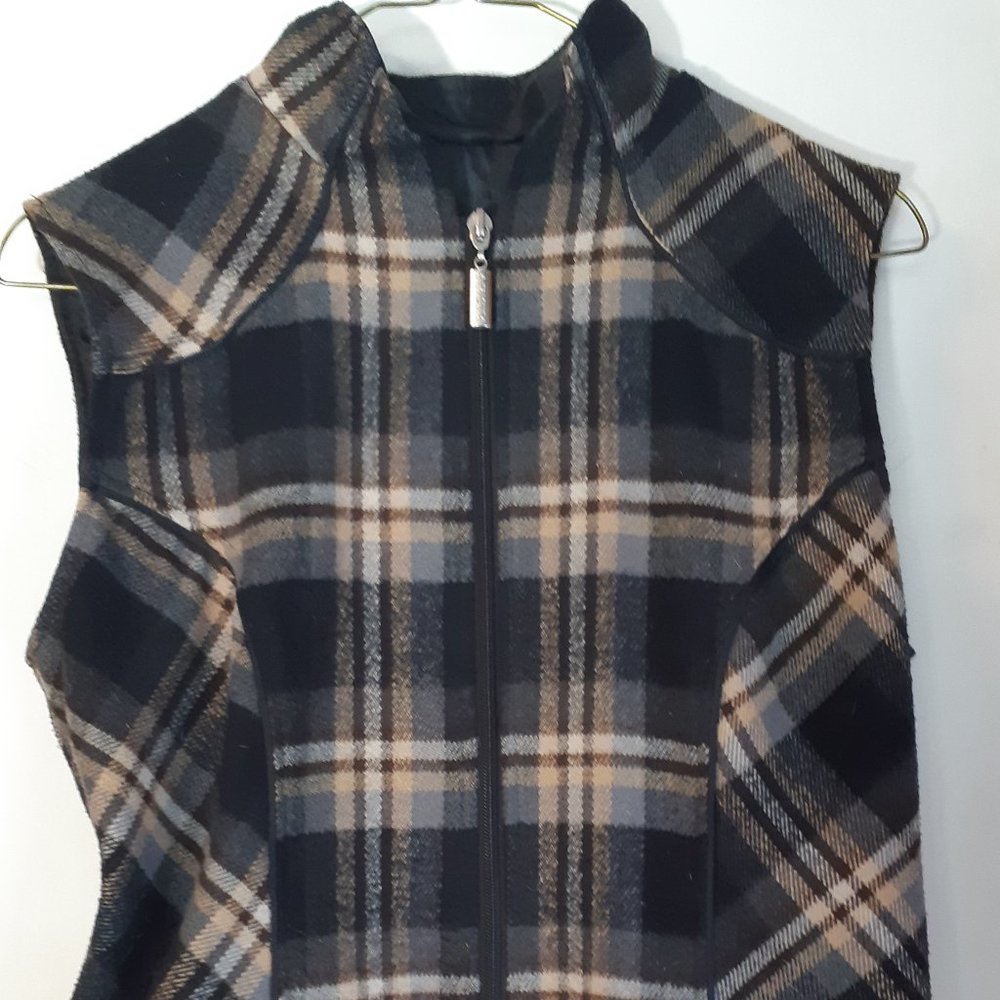 Arista plaid bit vest equestrian high end